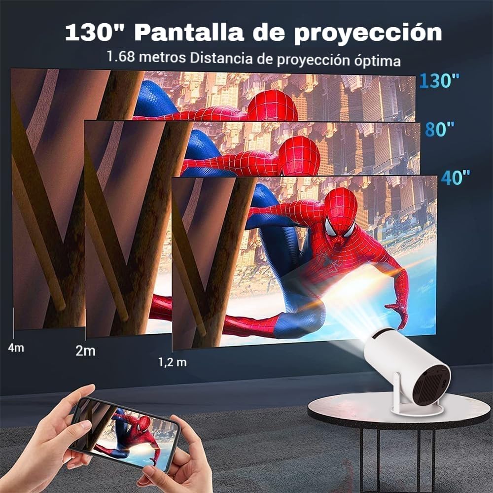 Detalle 2 de TEKXDD Proyector Portátil 200ANSI 📽
