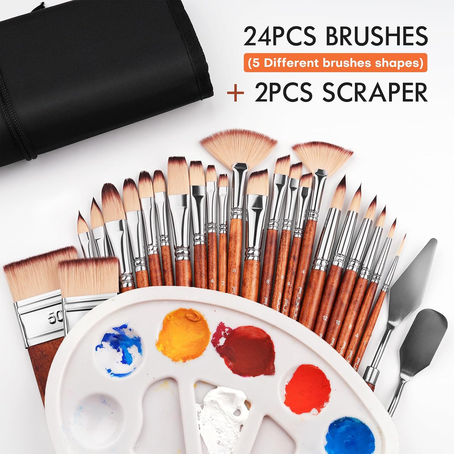 Thumbnail 2 de Fuumuui 26pcs Paint Brushes Set
