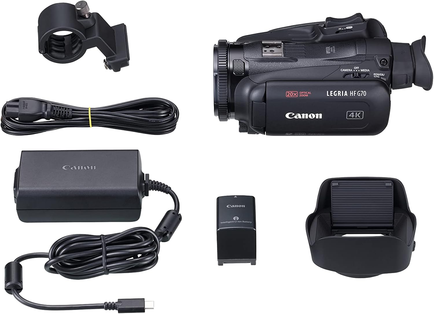 Thumbnail 2 de Canon LEGRIA HF G70 Camcorder 4K UHD – Schwarz, 20x Zoom, 2 SD Slots