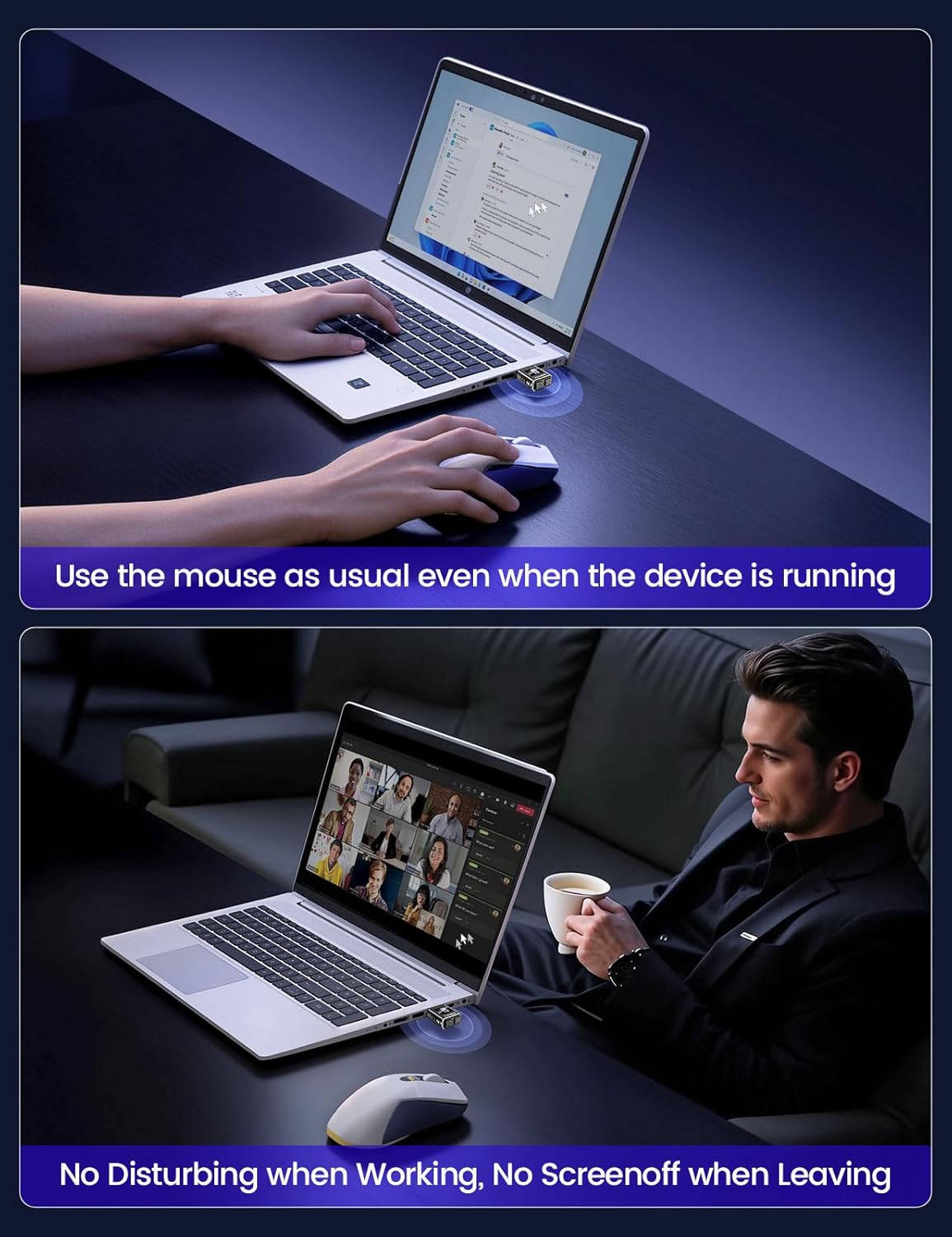 Thumbnail 5 de VAYDEER USB Mouse Jiggler with LED Timer (2025 Aluminium Edition) – Dual Motion Modes, Plug & Play for Windows/Mac/Linux