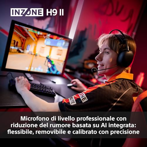 Thumbnail 6 de Sony INZONE H9 II, cuffie gaming wireless con audio spaziale 360° e ANC