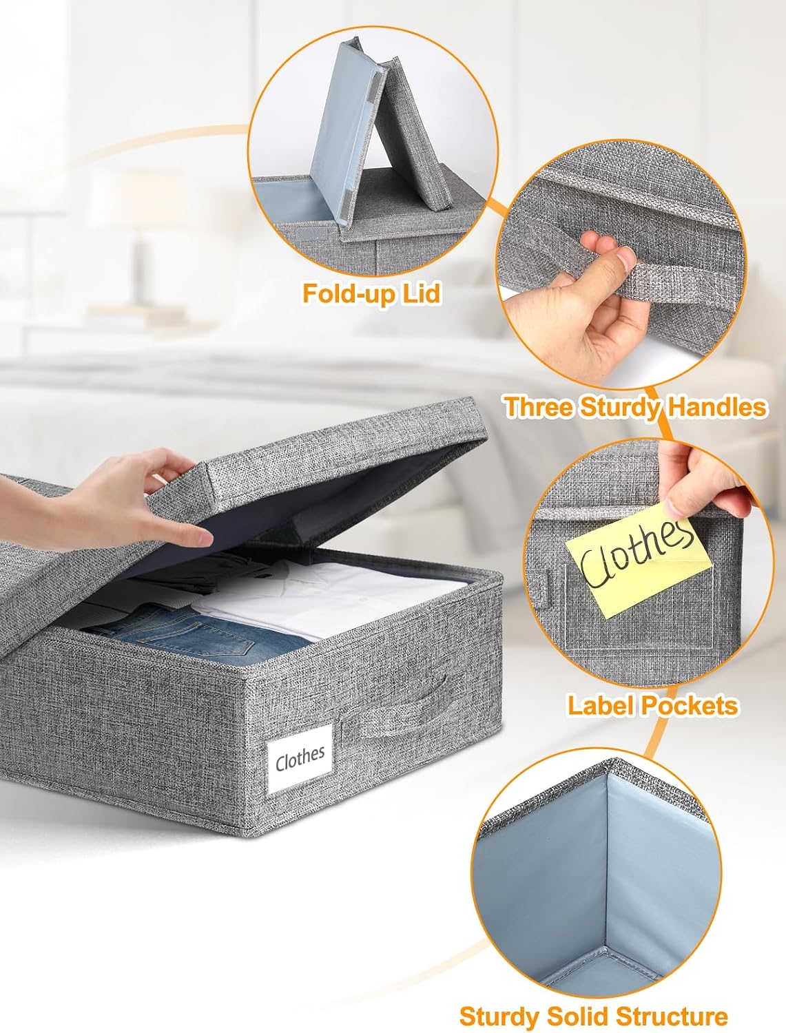 Thumbnail 5 de punemi Under Bed Storage, 2-Pack