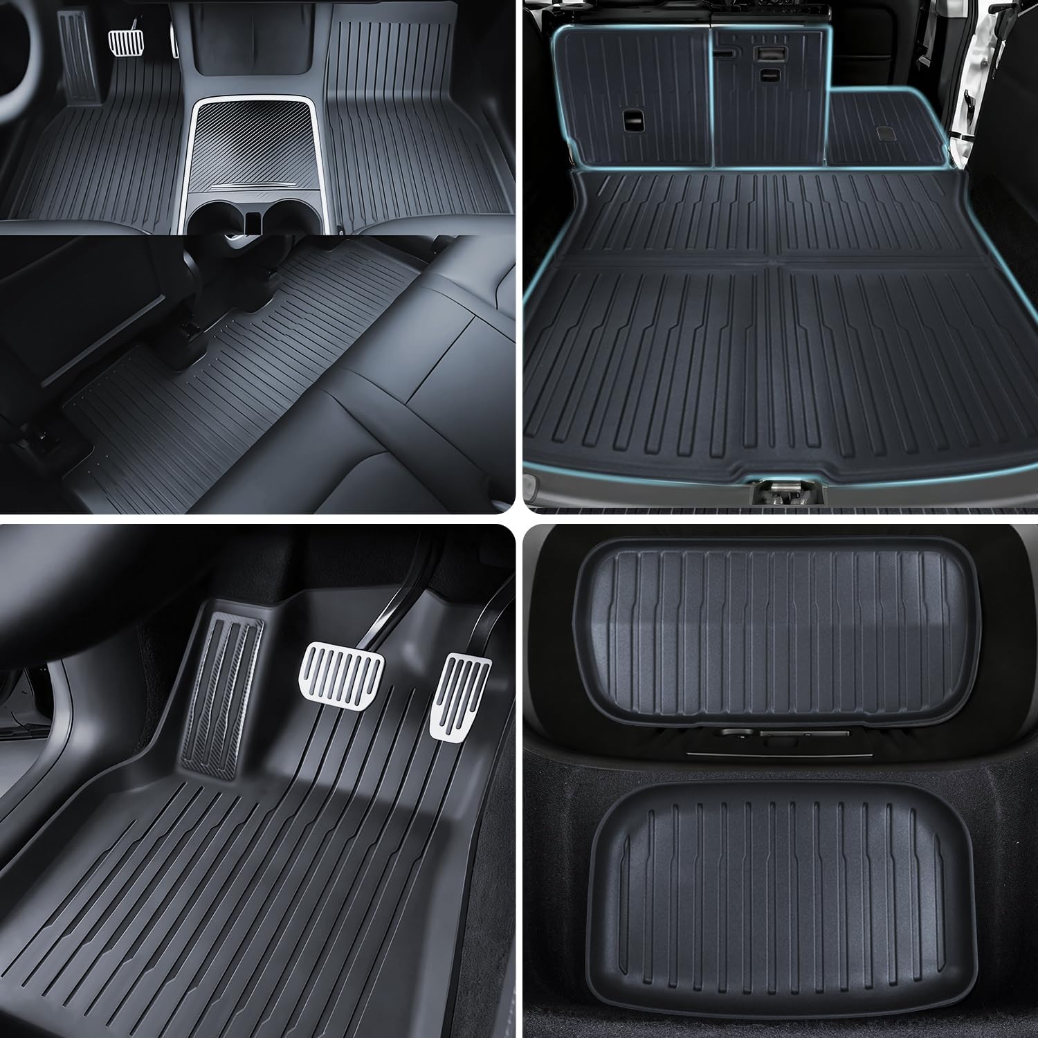 Thumbnail 2 de WUTGHUI TPE Floor Mats (Model Y Juniper) All-Weather Full Set — 7-piece