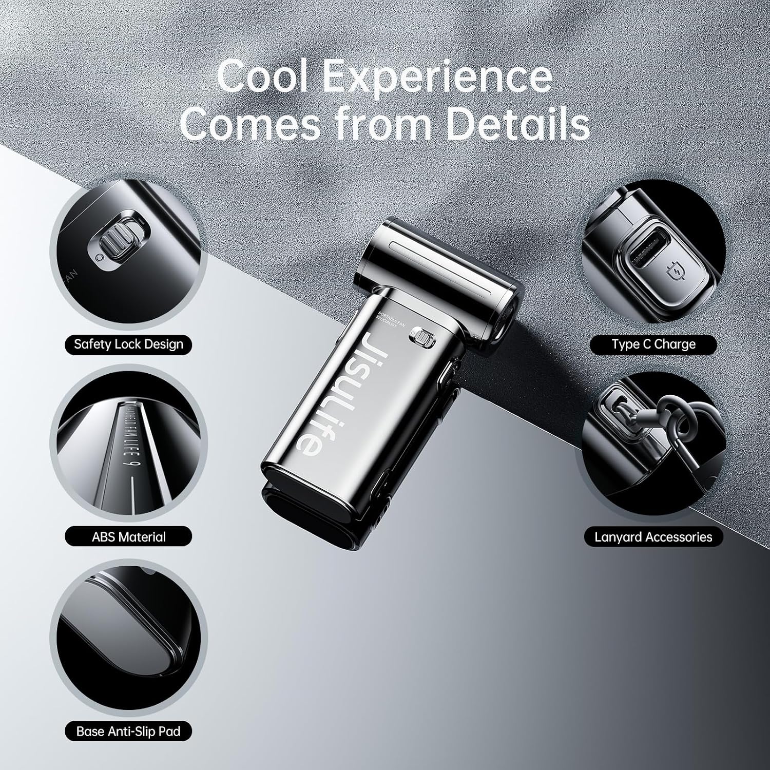 Thumbnail 6 de JISULIFE Life9 Portable Handheld Fan 5000mAh
