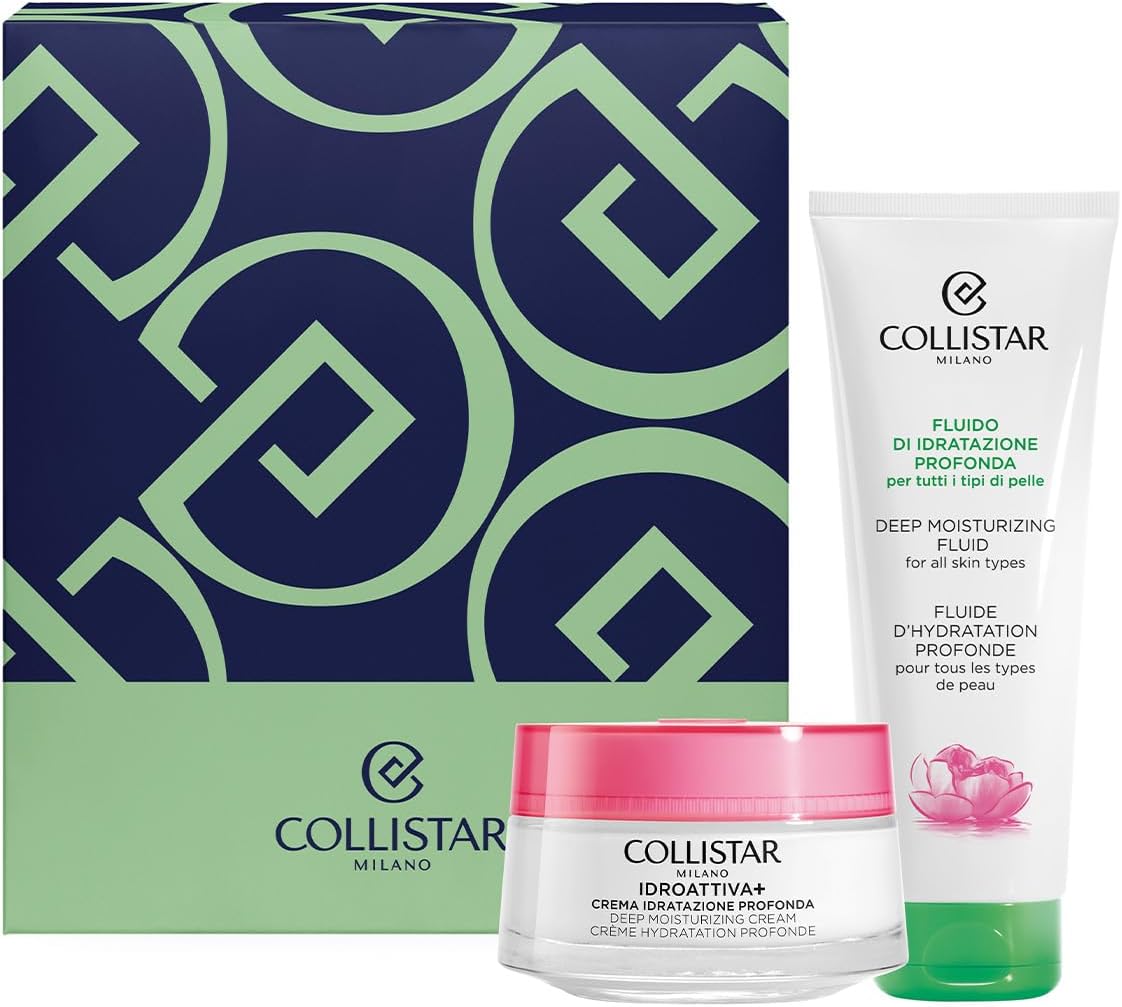 Detalle de Collistar Kit soin du visage femme — Crème hydratante profond 50 ml + Fluide hydratant profond 100 ml (Collection cadeau) Formule végétalienne