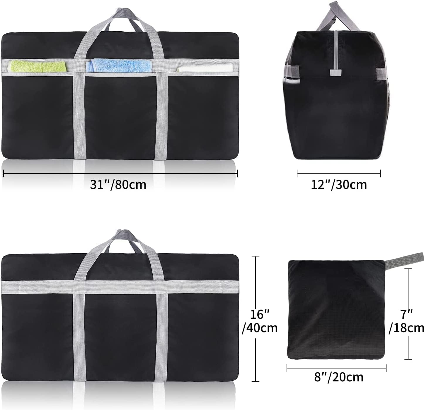 Thumbnail 1 de Foldable Travel Bag 96L by RedSeasons: Extra Large, Lightweight and Waterproof
