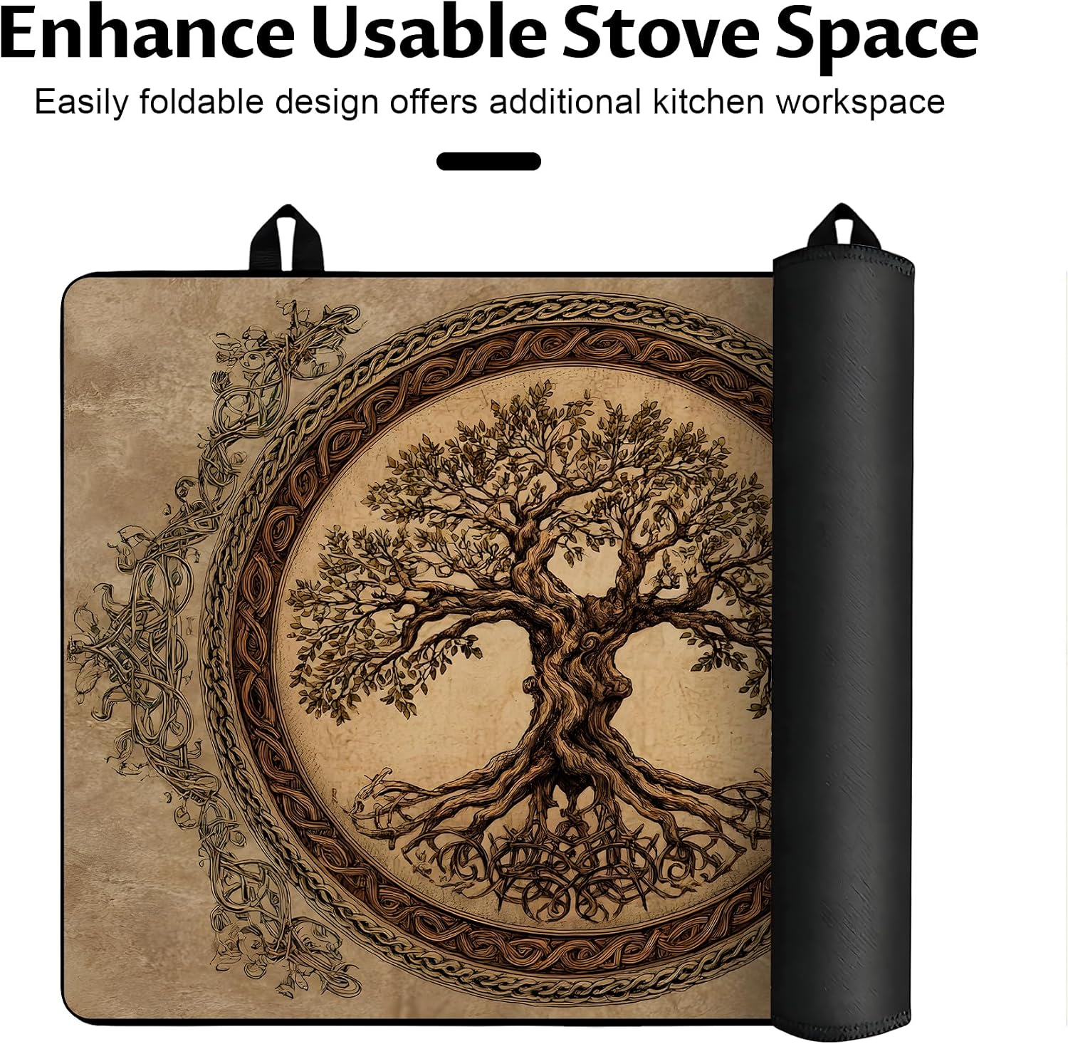Detalle 2 de BVBOX STC Stove Top Cover, 28" x 20" Absorbent Non-Slip Cooktop Mat