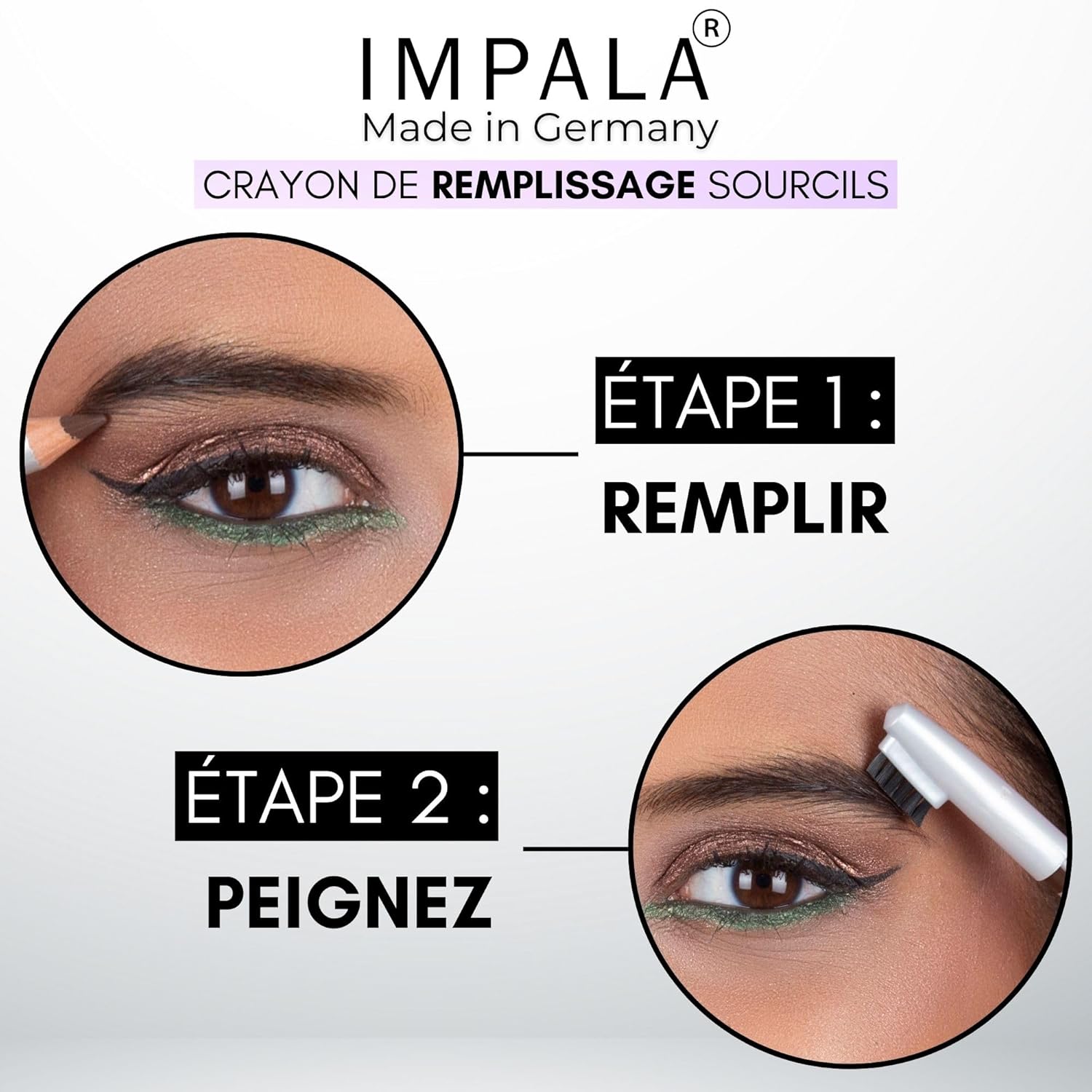 Detalle de Impala Crayon à Sourcils avec Brosse – Couleur 04 Cannelle