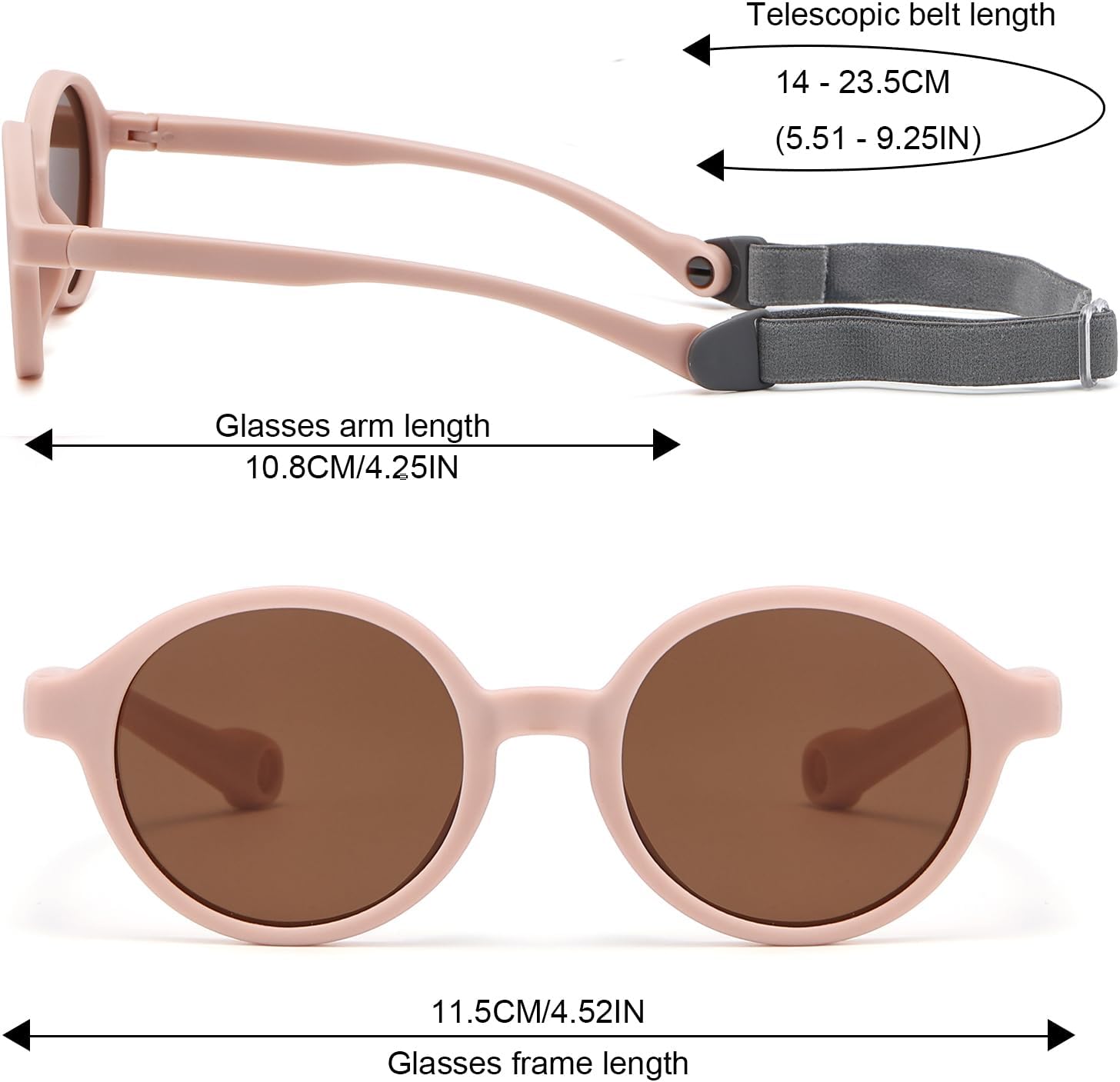 Thumbnail 3 de Musivon baby sunglasses with adjustable strap (polarised, flexible TPEE frame) for 0-2.5 years