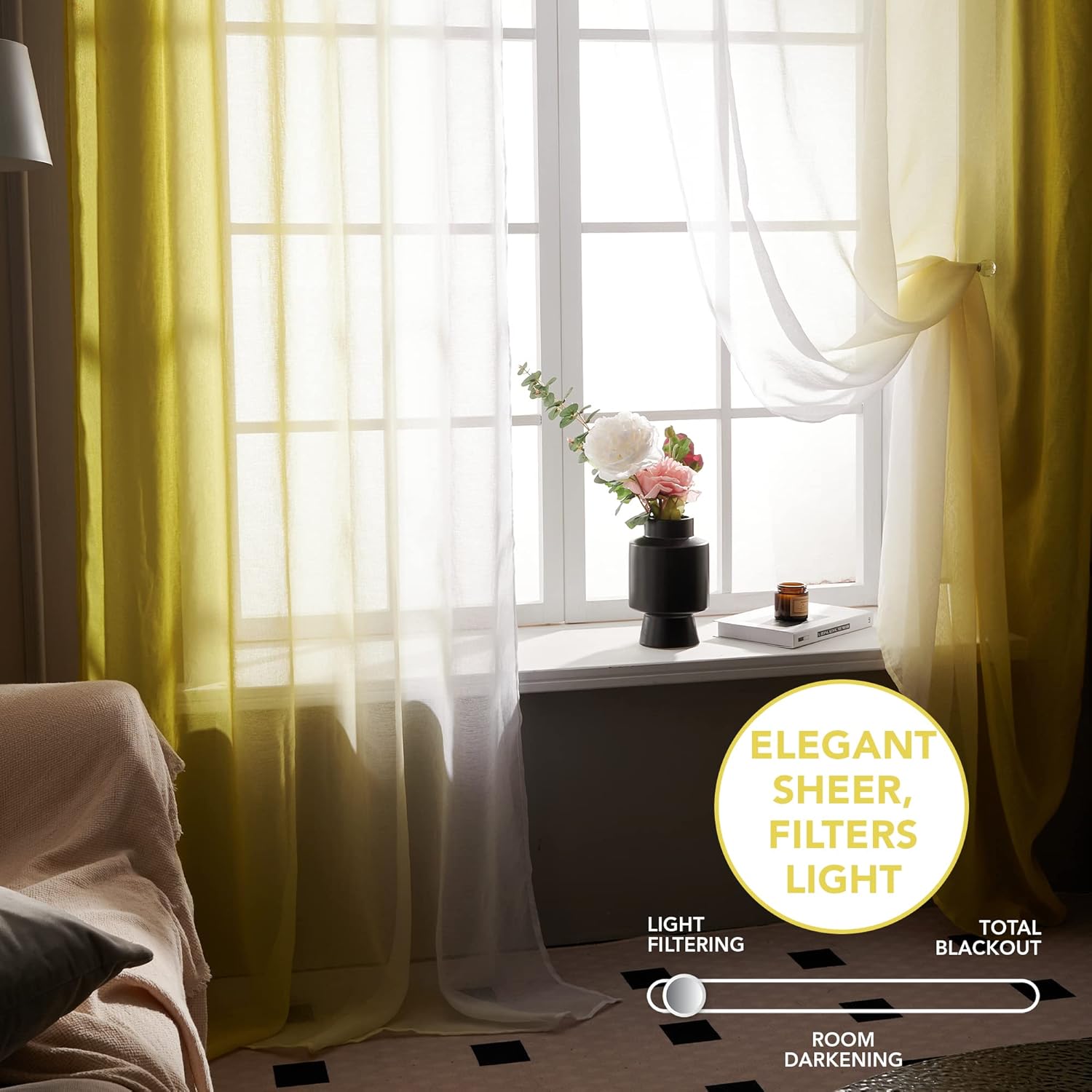 Thumbnail 5 de Deconovo Cortinas Infantiles Blancas con Motivos ✨ 140x245cm