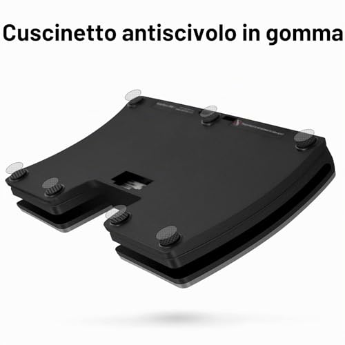 Detalle de Donner Pedale Voltapagina Bluetooth Ricaricabile per Tablet, Argento