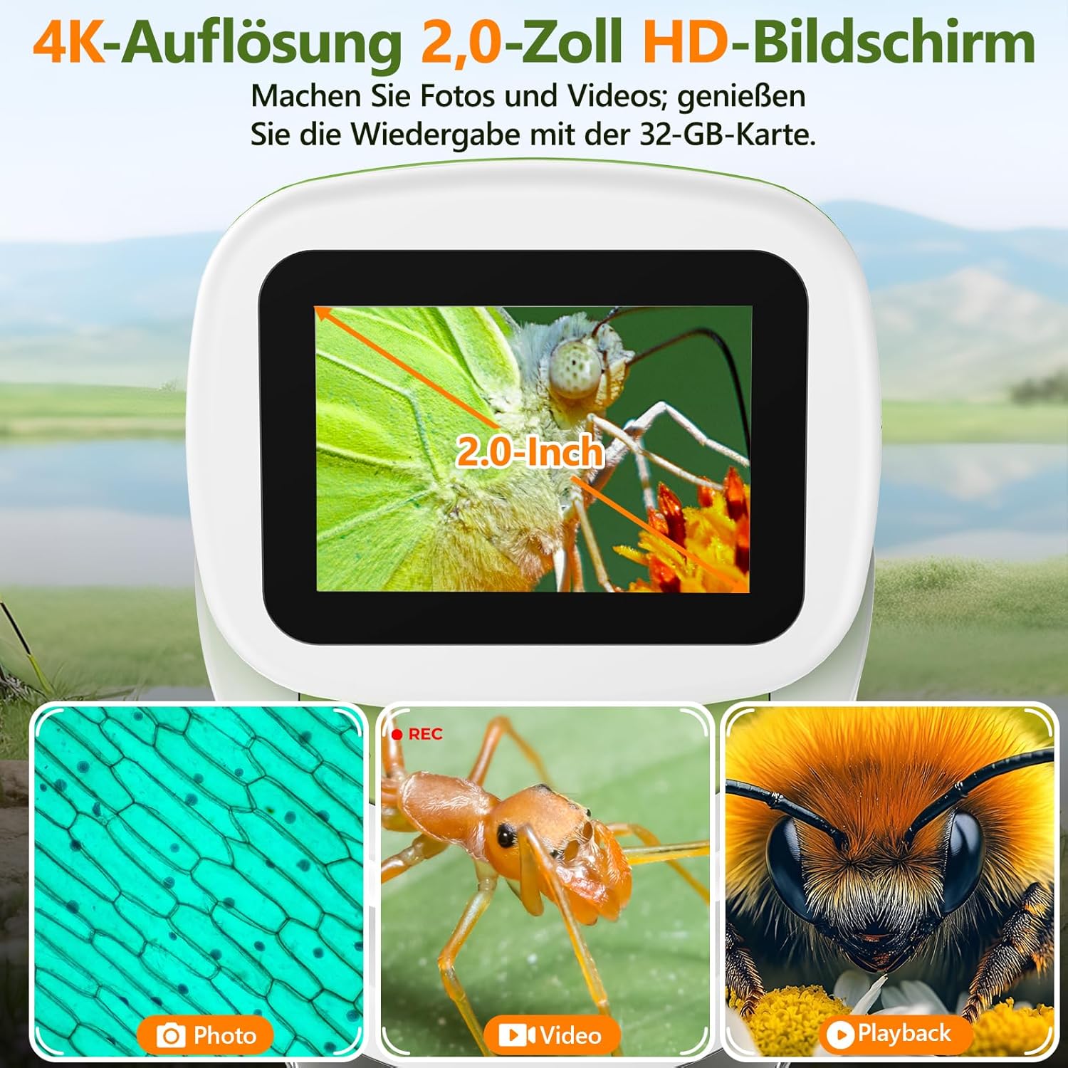 Thumbnail 4 de Kinder-Handmikroskop Mini 1000X