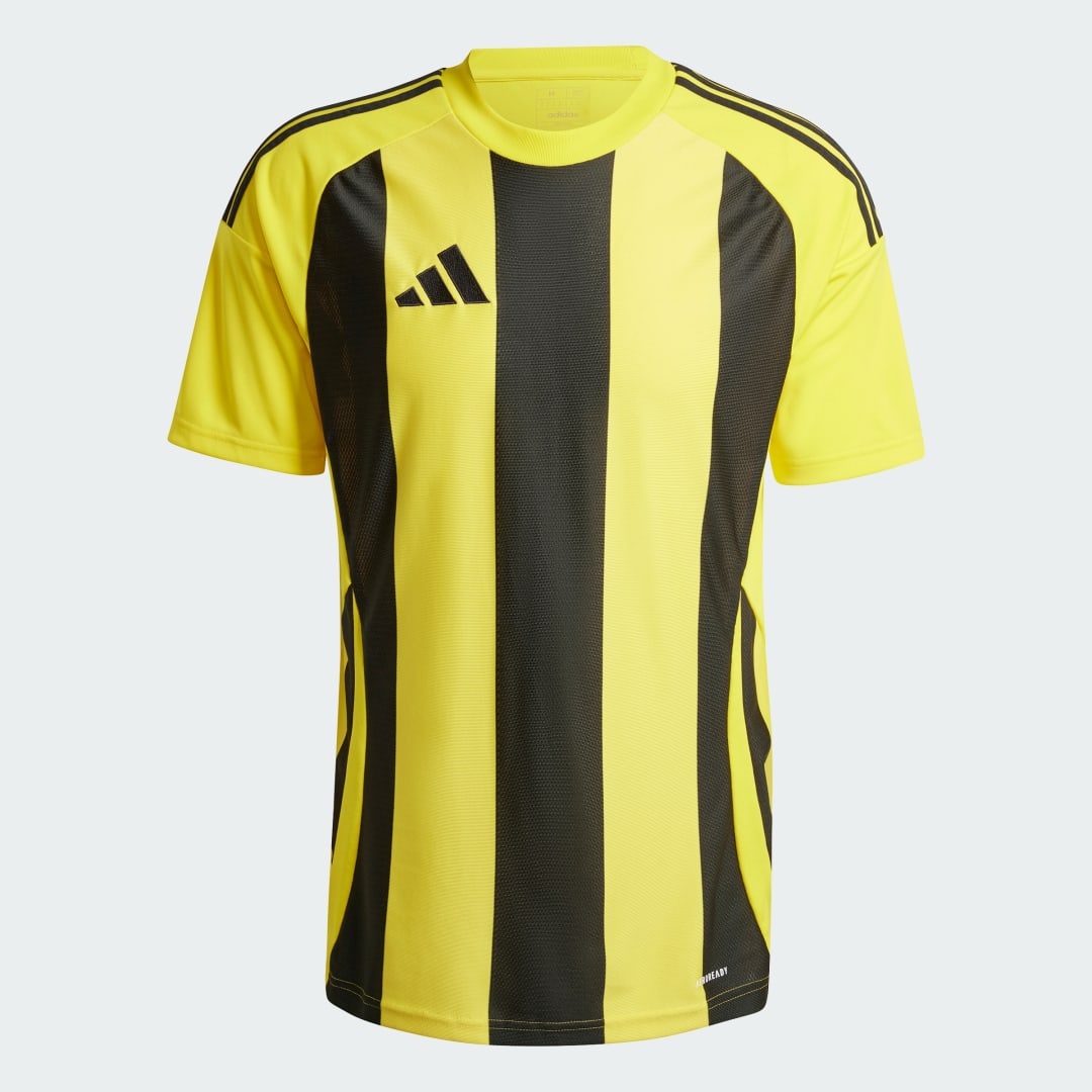 Detalle de Camiseta Striped 24 - Adidas: Amarillo, estilo casual y comodidad