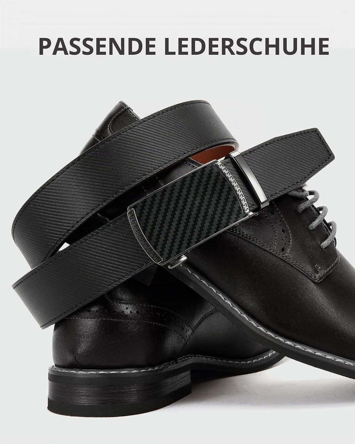 Detalle 2 de CHAOREN Automatik-Ledergürtel 35 mm für Herren