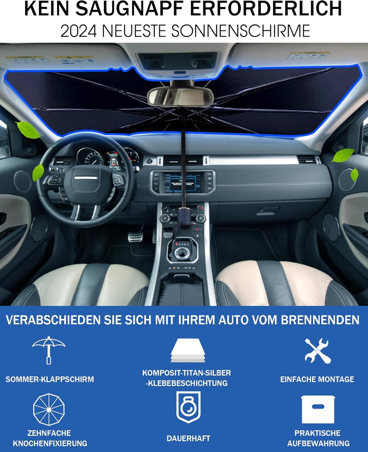 Thumbnail 1 de Pluworks Auto-Sonnenschirm für die Frontscheibe innen – reflektierender UV-Schutz