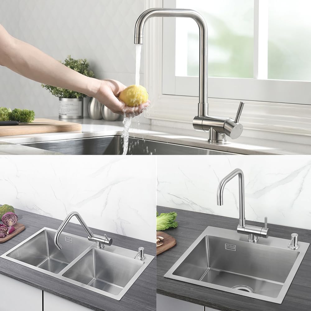 Thumbnail 6 de CECIPA Rubinetto Cucina Pieghevole: rotazione 360°, pieghevole 180° e due modalità di getto