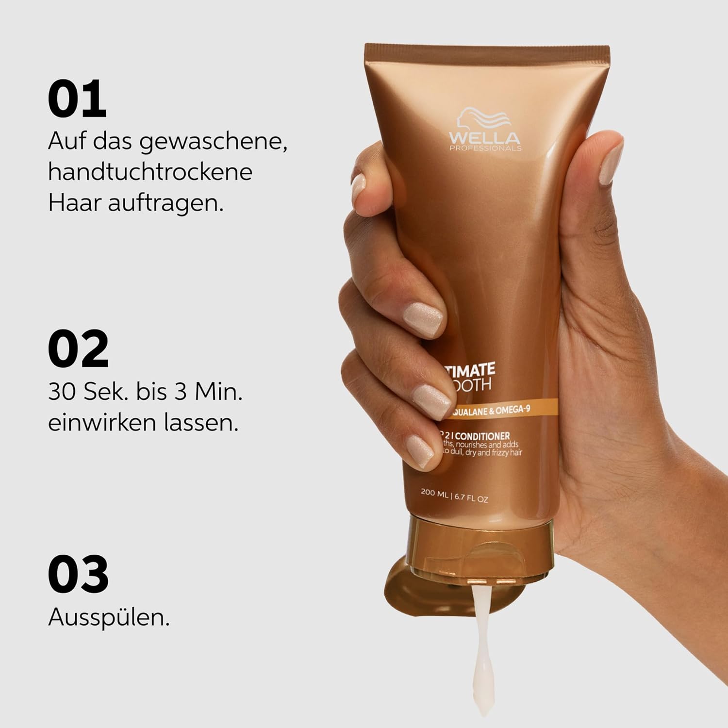 Thumbnail 2 de Wella Professionals Ultimate Smooth Conditioner mit Squalan & Omega 9 – pflegende Haarspülung für trockenes, stumpfes und krauses Haar