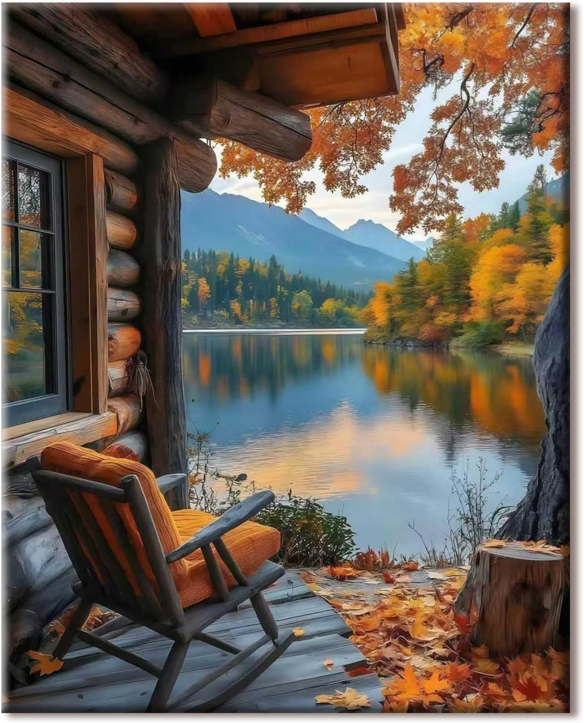 Thumbnail 6 de 77iiAii Adults Paint by Numbers Oil Painting Kit (40 x 50 cm) with 3 Brushes, Acrylic Paint & Hanging Hooks