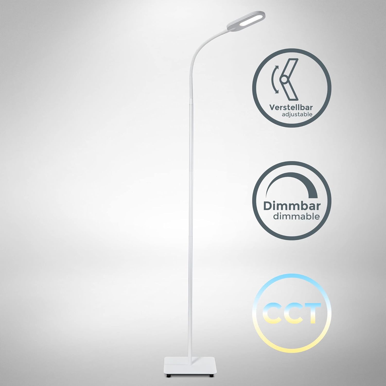 Thumbnail 1 de B.K.Licht LED Stehlampe dimmbar 600 lm