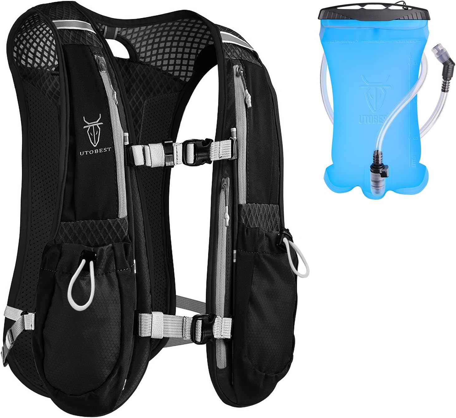 Detalle de UTOBEST Trinkrucksack 5L Laufweste