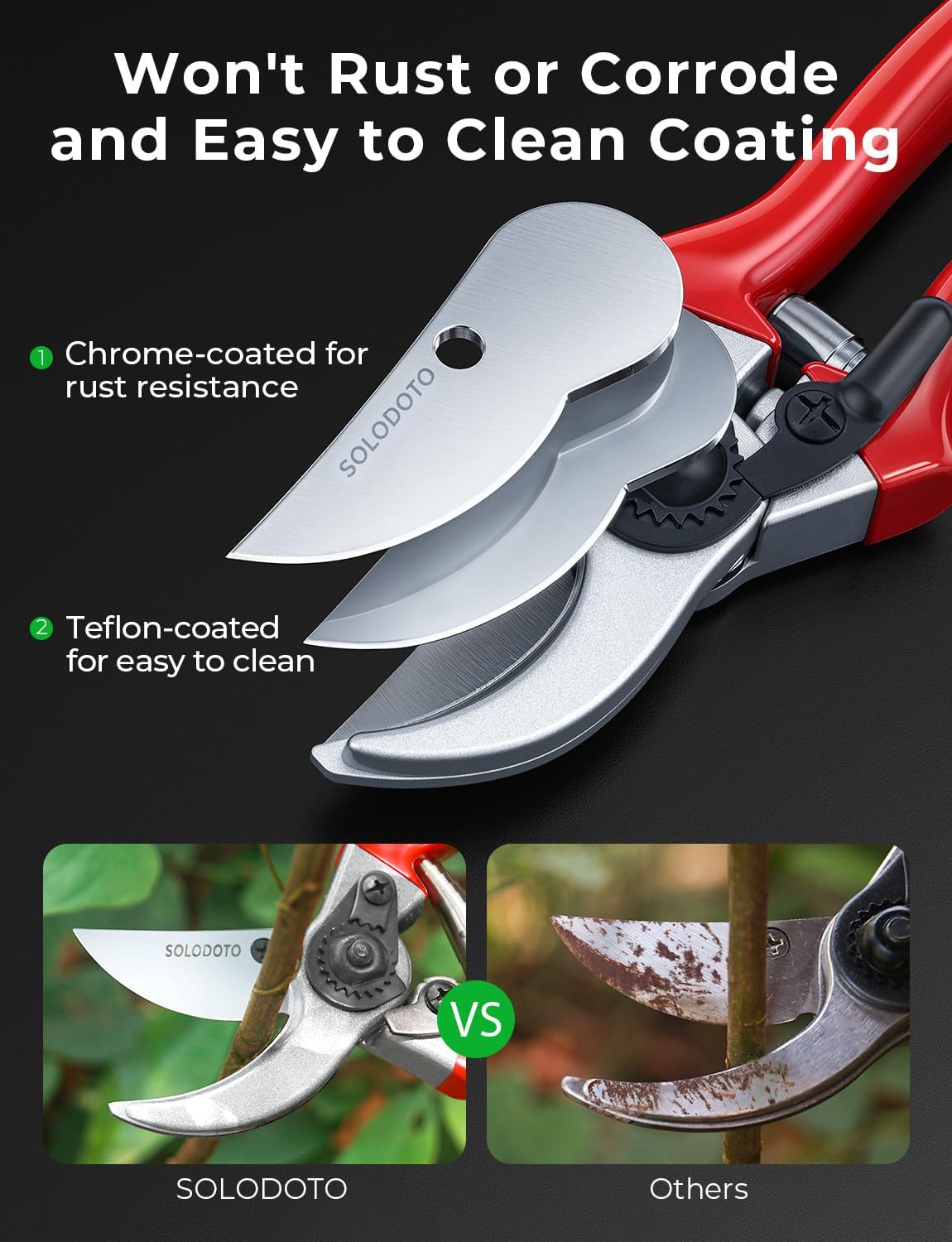 Detalle 2 de SOLODOTO Garden Secateurs 5/8