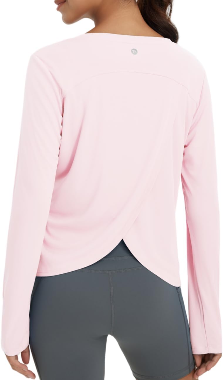 Detalle de Baleaf Women's Running Sun Shirts Long Sleeve UPF 50+