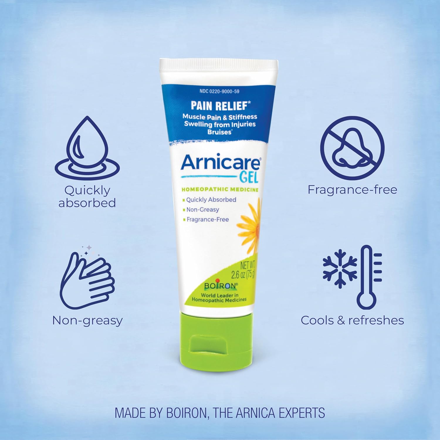 Thumbnail 2 de Boiron Arnicare Gel for Relief of Joint, Muscle Pain, and Swelling (2.6 oz) – Fragrance-Free & Non-Greasy