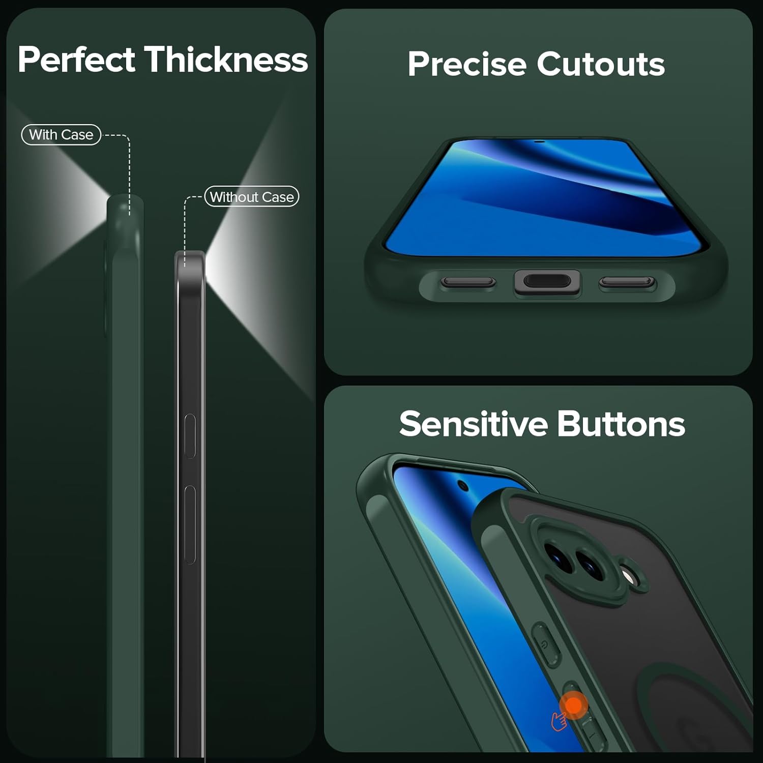 Thumbnail 5 de ivoler Magnétique Coque 3 en 1 pour Google Pixel 10a – Étui antichoc avec verre trempé et protection écran