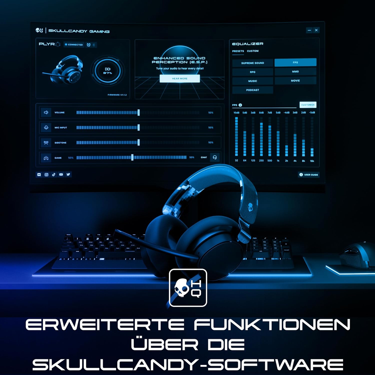 Thumbnail 5 de Skullcandy SLYR Pro Gaming-Headset 50 mm
