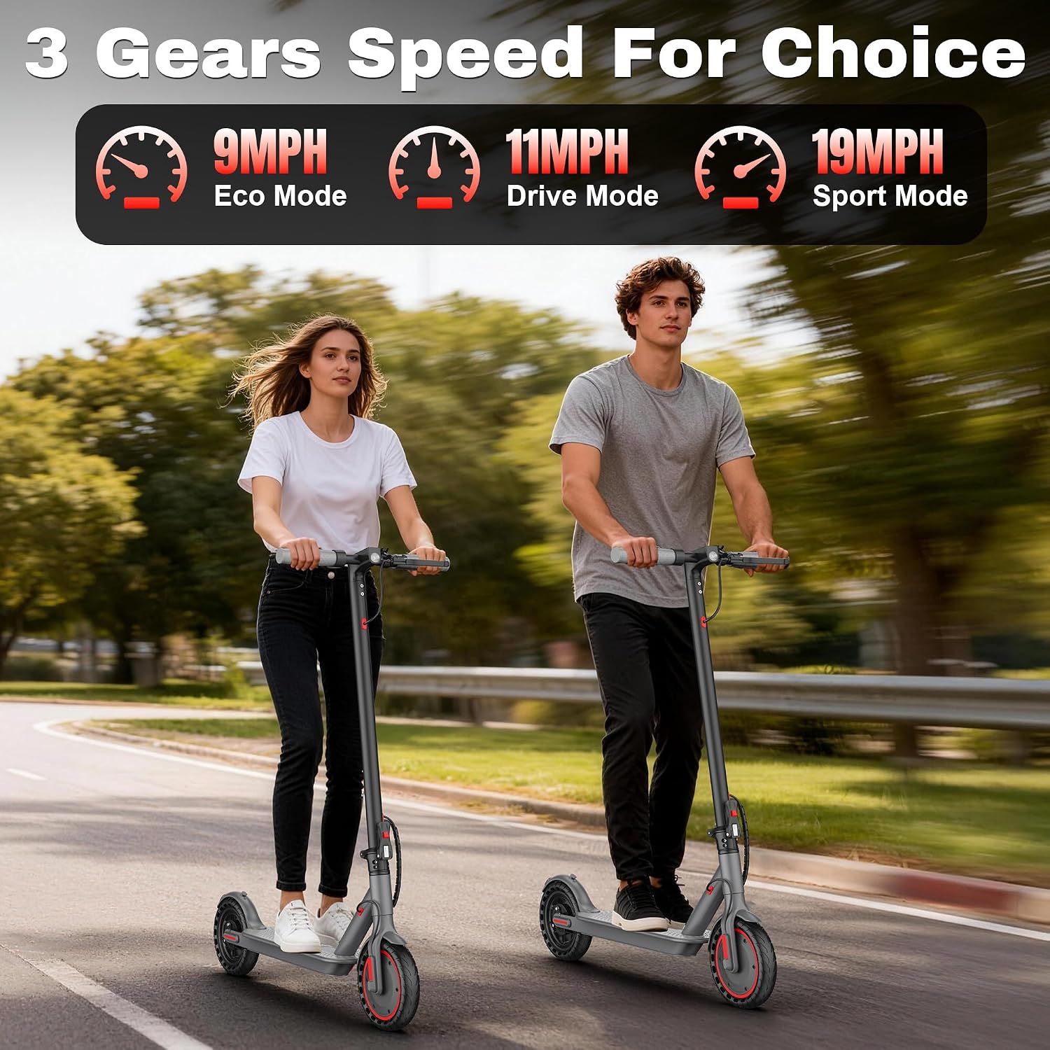 Thumbnail 4 de VOLPAM Electric Scooter with 8.5-inch Solid Tires