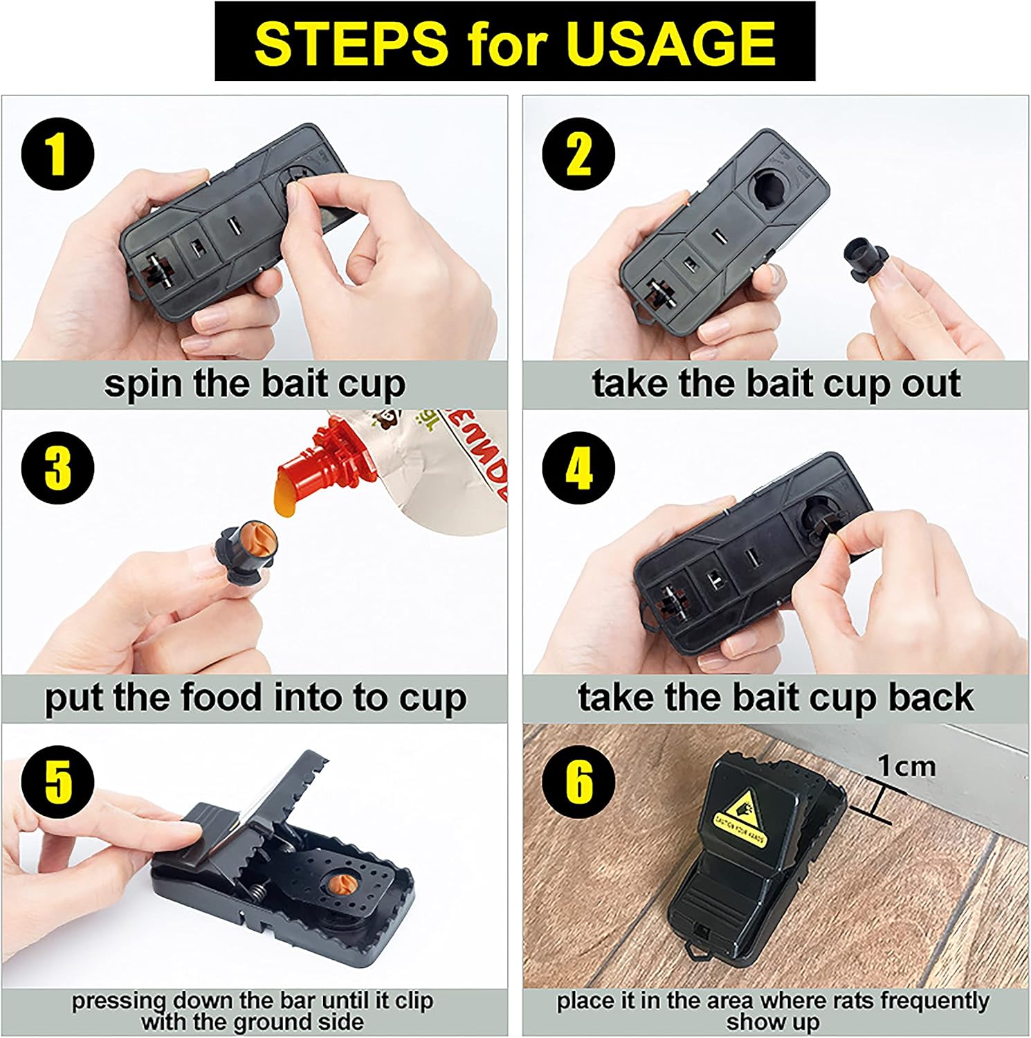 Thumbnail 3 de HOMEREVEL Reusable Mouse Trap 6-Pack
