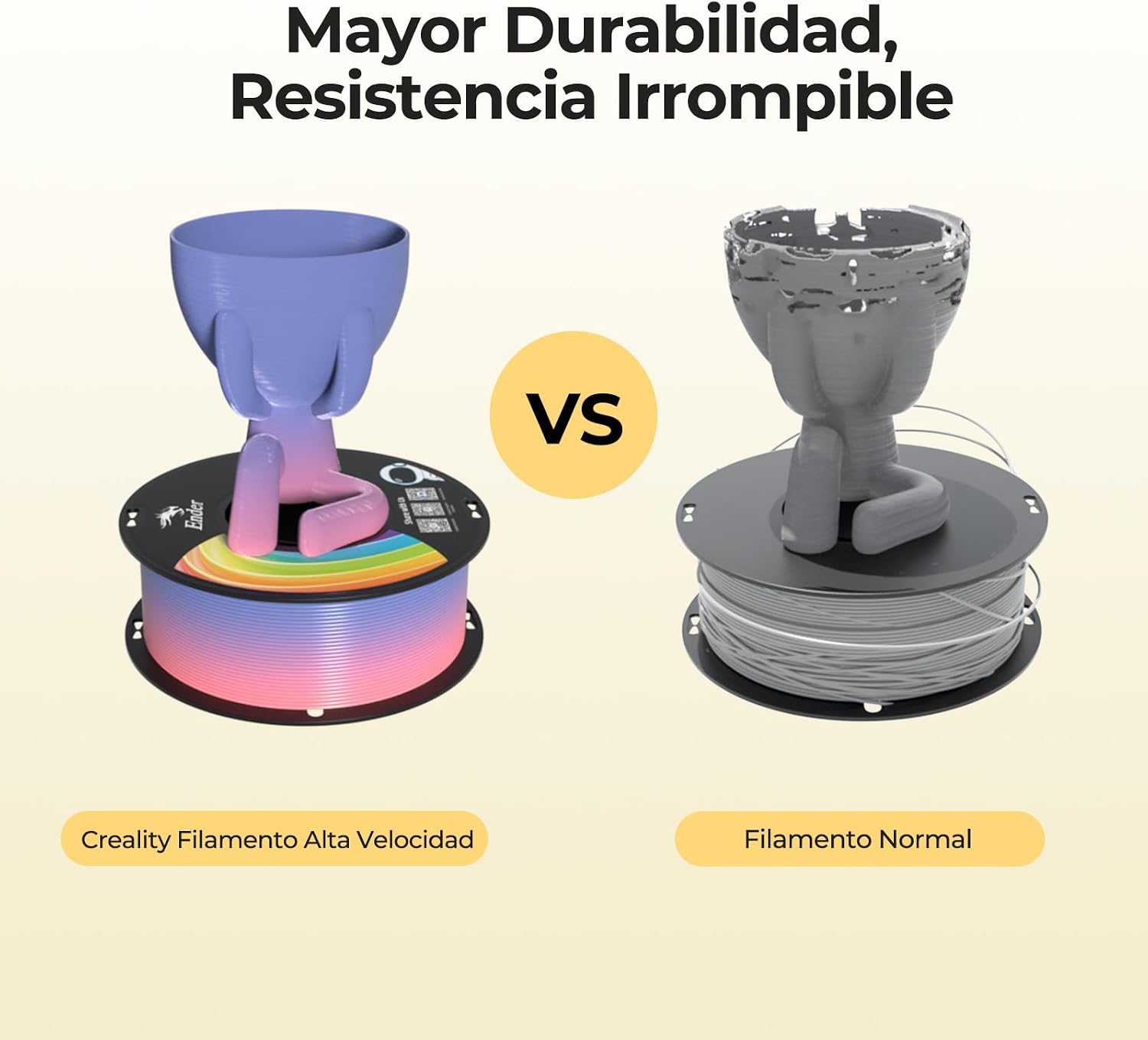 Thumbnail 3 de Creality Filamento PLA 1.75mm 1KG – Precisión y fiabilidad para impresión 3D