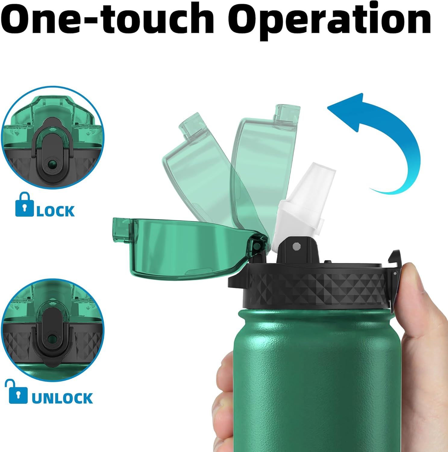 Thumbnail 2 de OLDLEY Stainless Steel Bottle 1L Straw