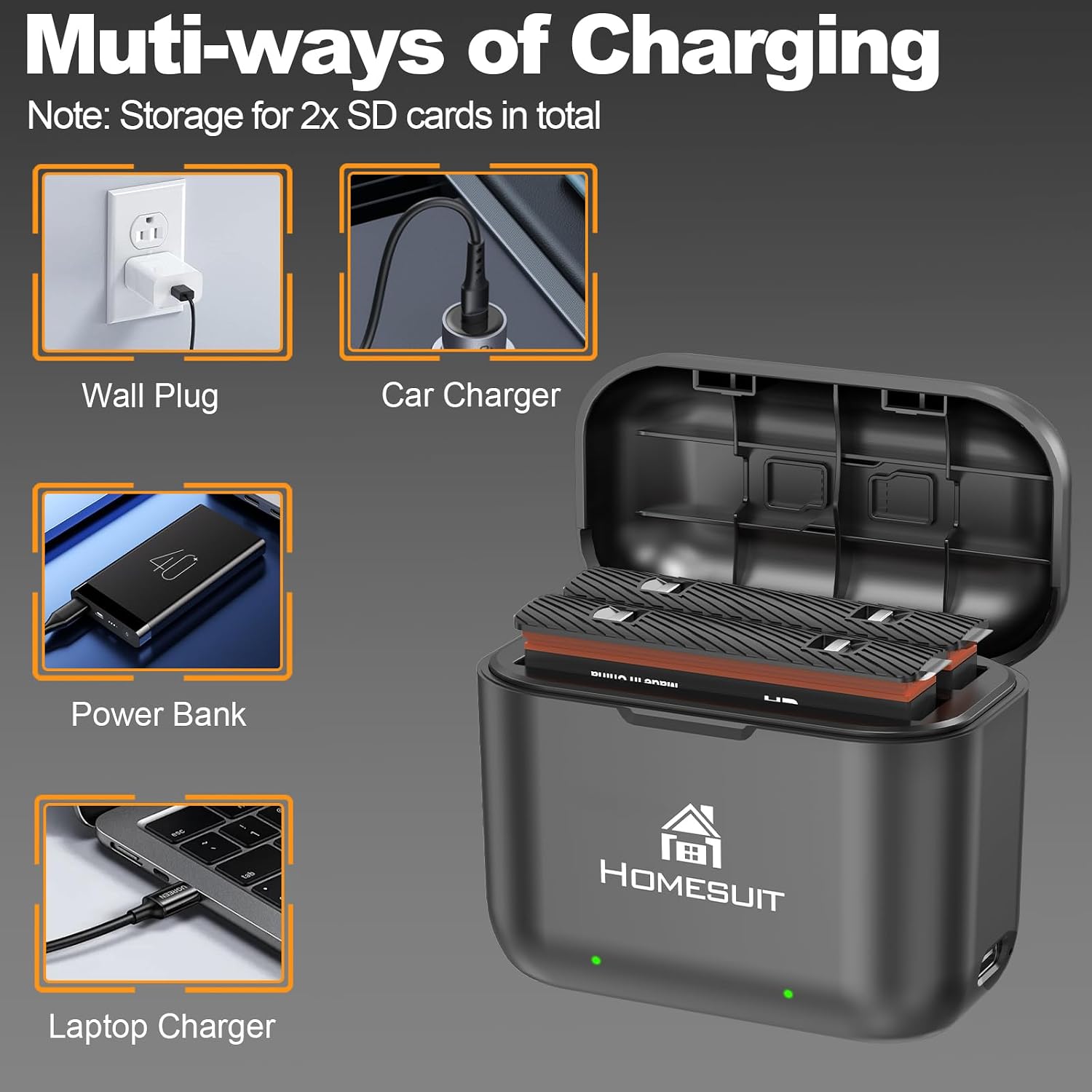 Thumbnail 5 de Homesuit Insta 360 X3 1800mAh battery pack