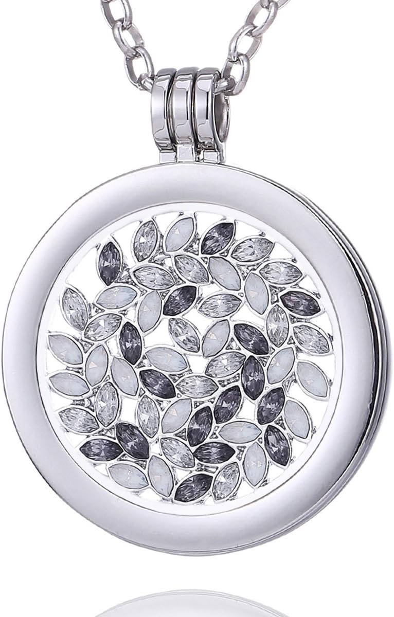 Thumbnail 6 de Morella Collier pour Femme 70 cm en Acier Inoxydable avec Coins Pendentifs de 33 mm dans une Pochette en Velours Noir