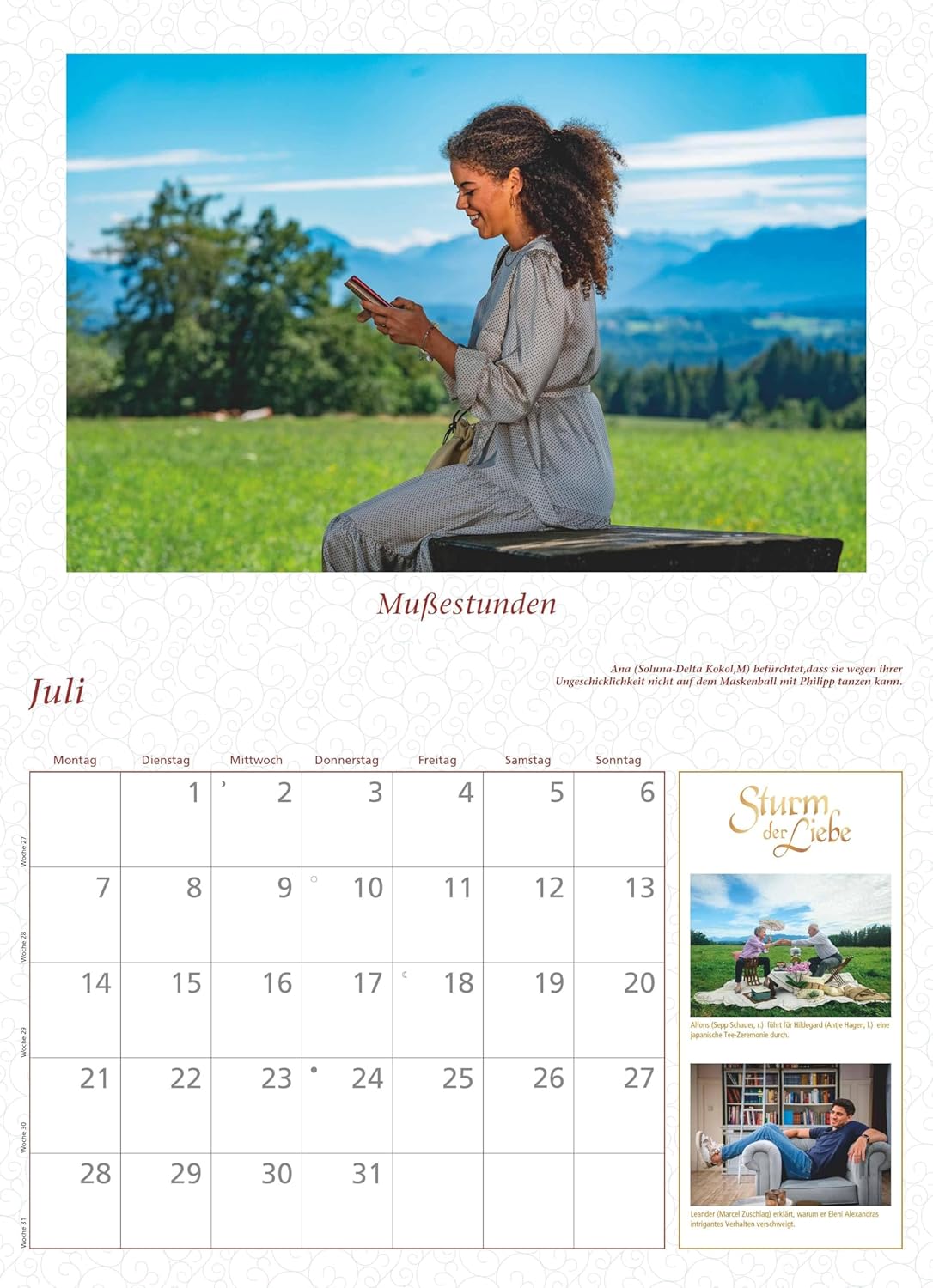 Thumbnail 3 de DUMONT Sturm der Liebe 2026 Broschürenkalender – Wandkalender 42 x 29 cm mit Jahresplaner