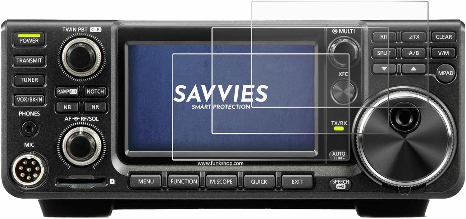 Thumbnail 1 de savvies 6 pezzi Pellicola Protettiva per Icom IC-7300 – Protezione schermo trasparente