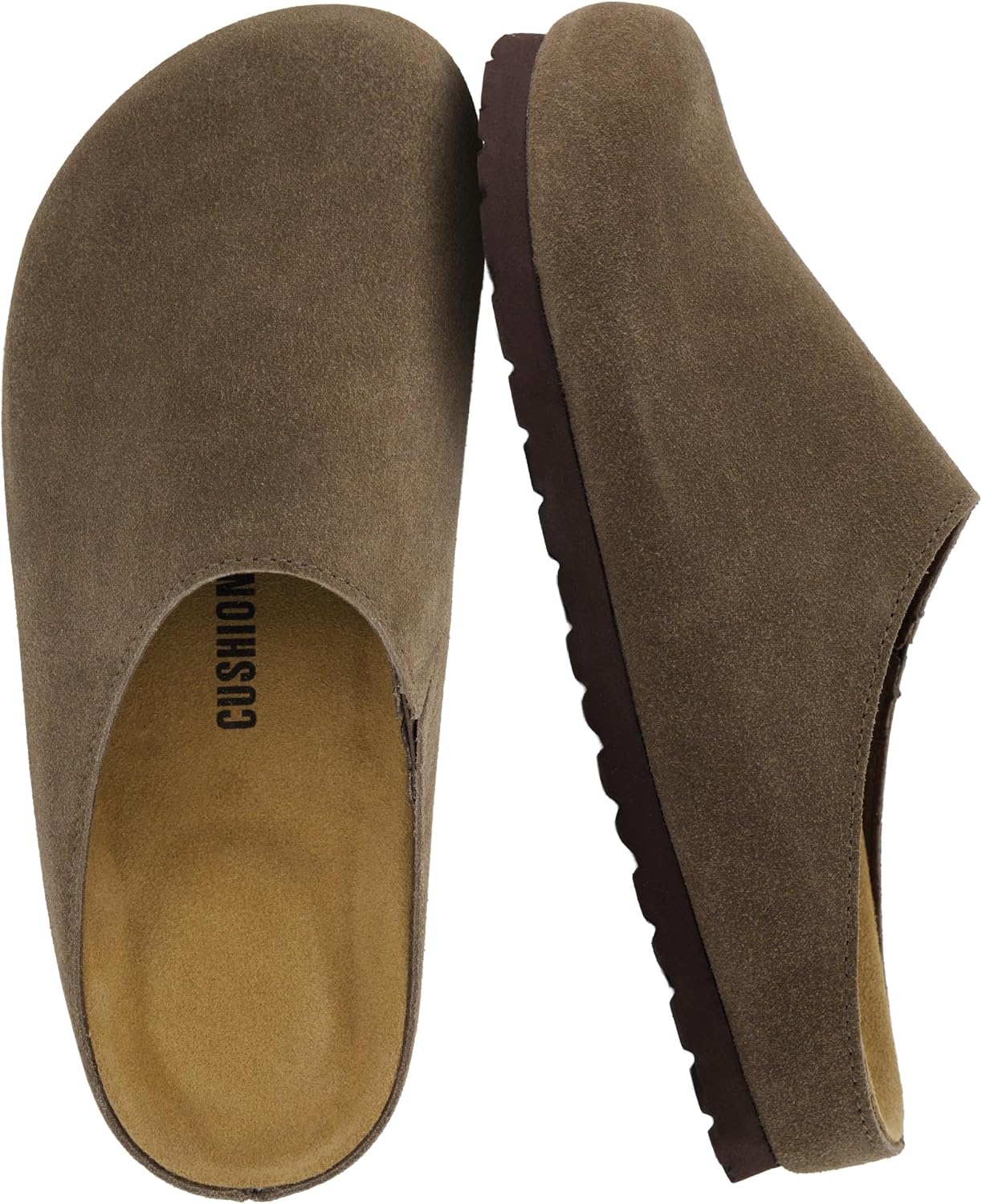 Detalle de Cushionaire Lute Suede Leather Clogs ⚙
