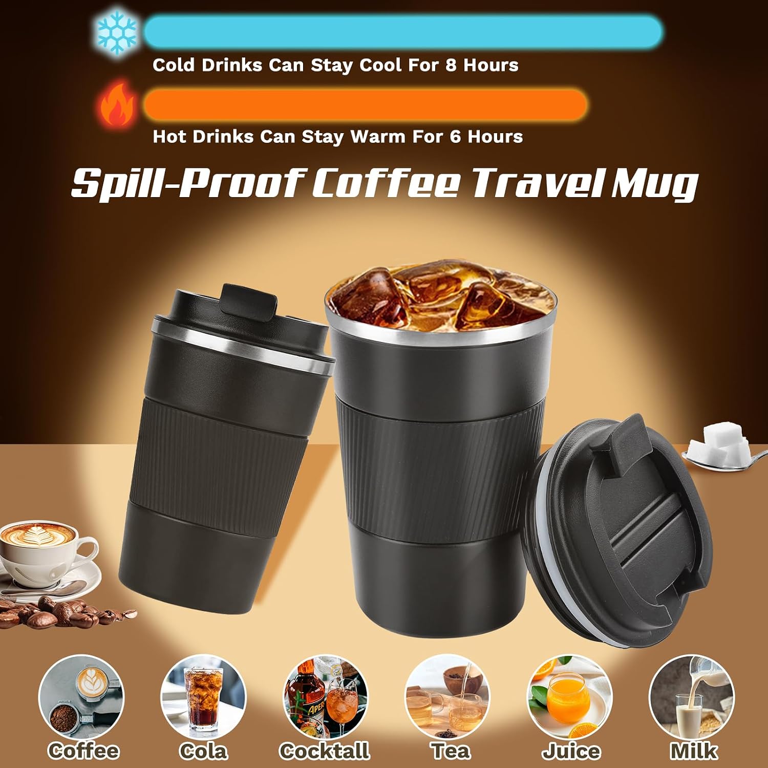 Detalle 2 de SPLMIFA 12OZ Travel Coffee Mug