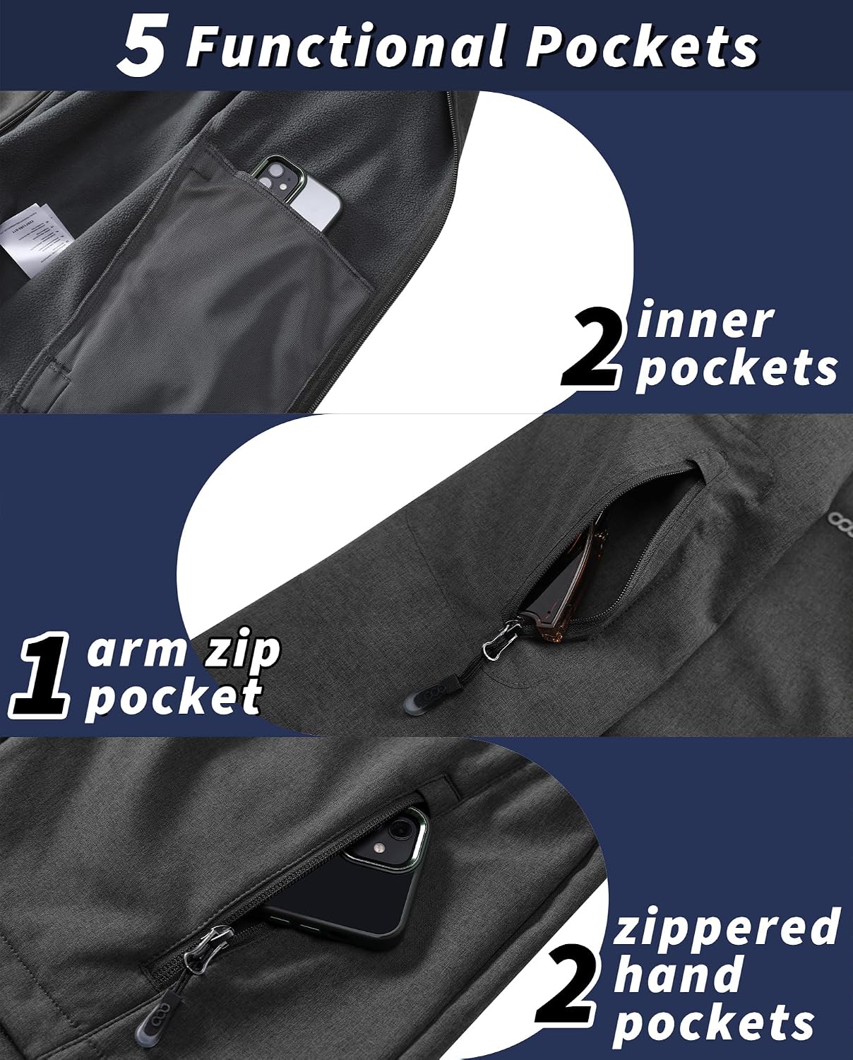 Detalle 2 de Men’s Waterproof Softshell Jacket 8000MM