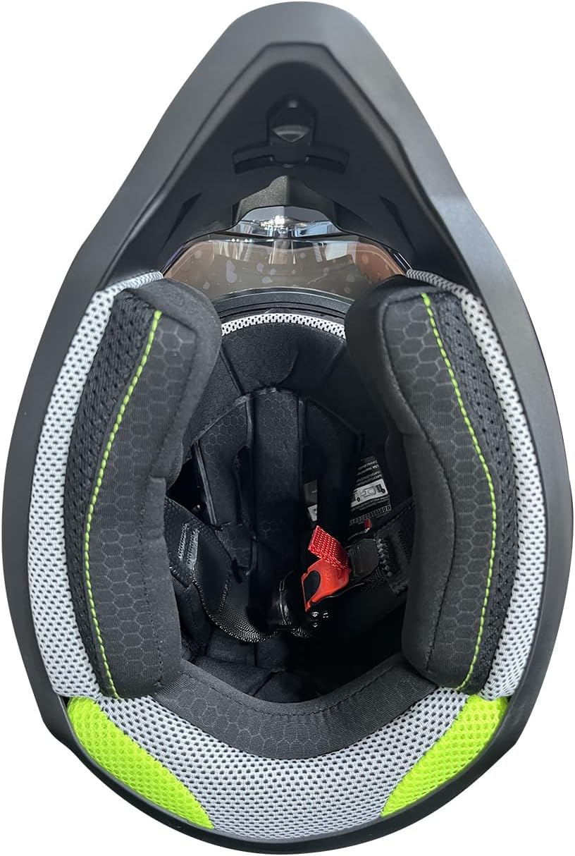 Thumbnail 6 de Orthrus Youth Dirt Bike Helmet DOT Approved Dual Sport Full Face Helmet (Matte Black, X-Large)