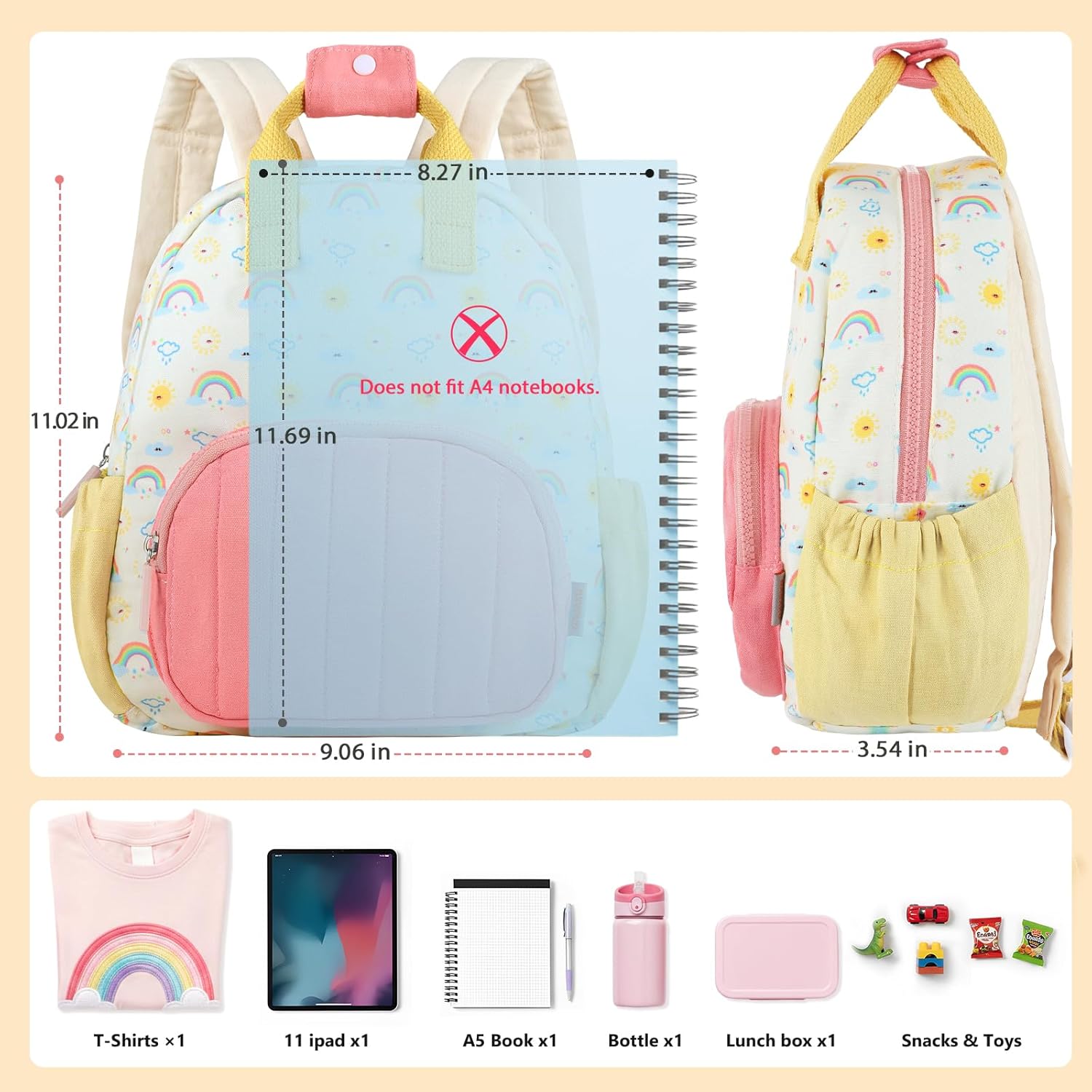 Thumbnail 1 de GAGAKU Toddler Backpack 11x9x3.5in