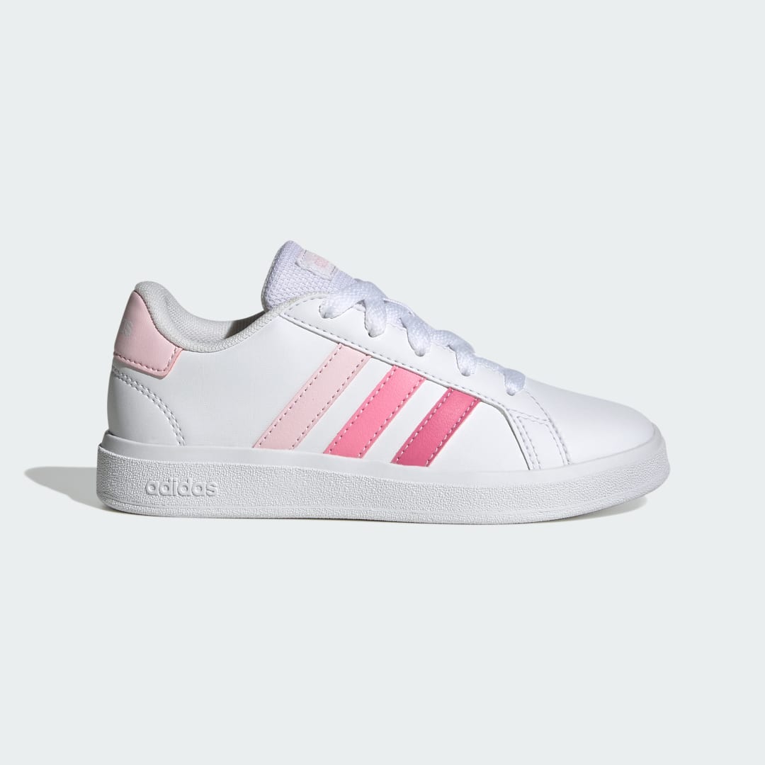 Detalle de Zapatilla Grand Court Lifestyle Tennis Lace-Up de Adidas – rosa