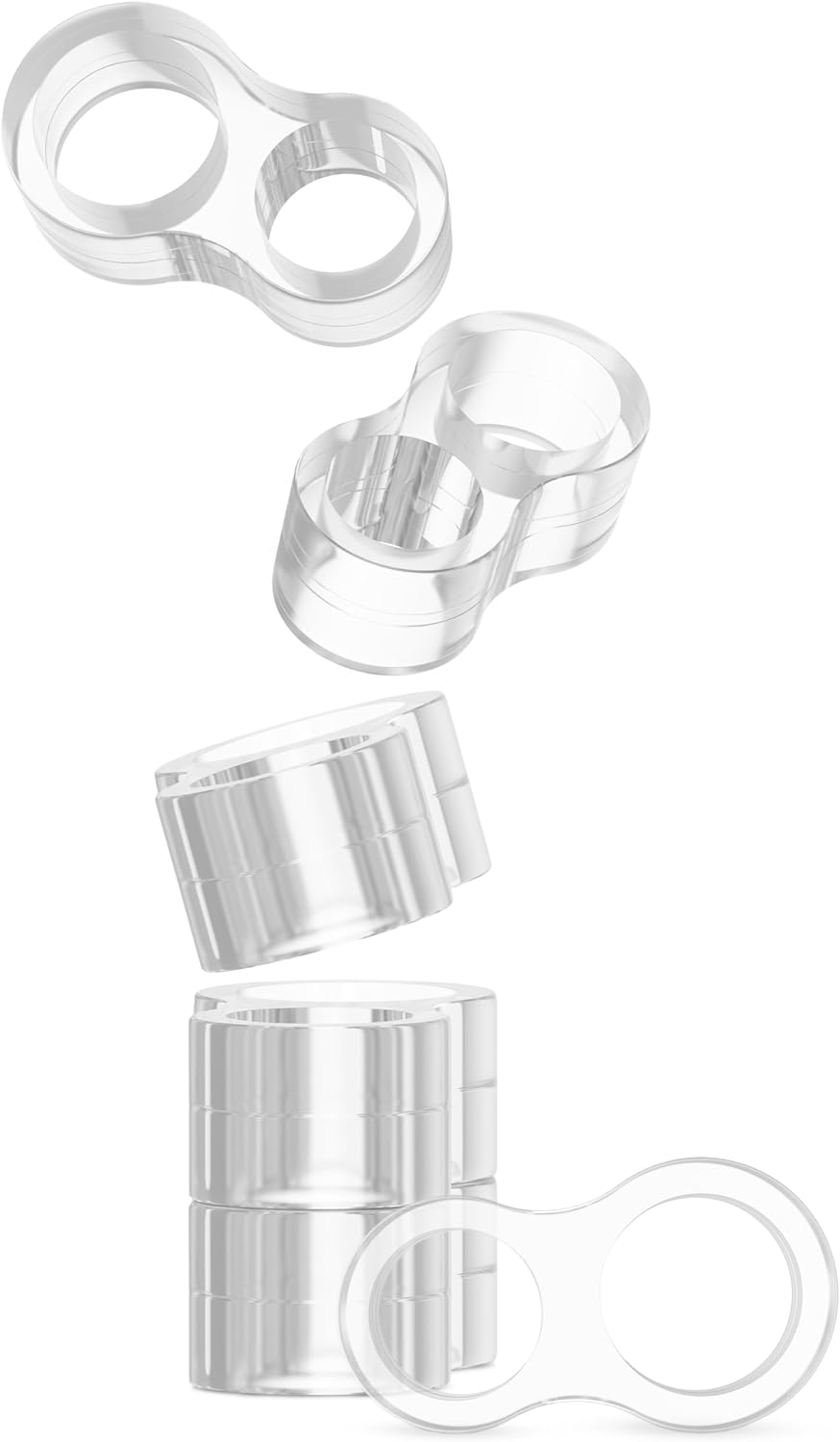 Detalle de Virea 6 fermaporta per maniglie trasparente (18 mm e 15 mm) per proteggere porte e finestre