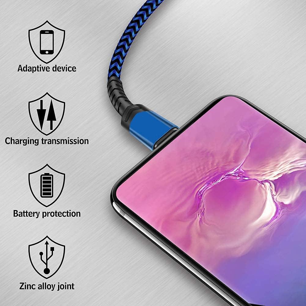 Thumbnail 2 de USB Type C Cable 5Pack Nylon Braided