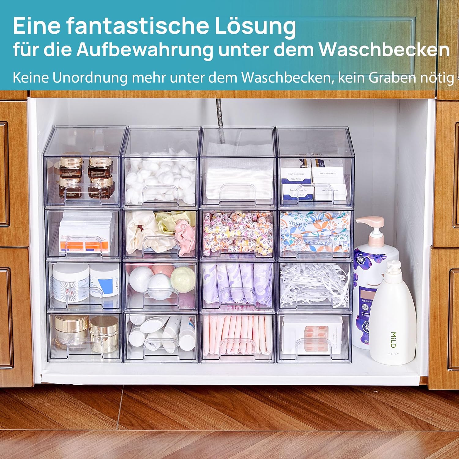 Thumbnail 2 de Vtopmart 4er-Set Aufbewahrungsboxen 4 Stück 🧺