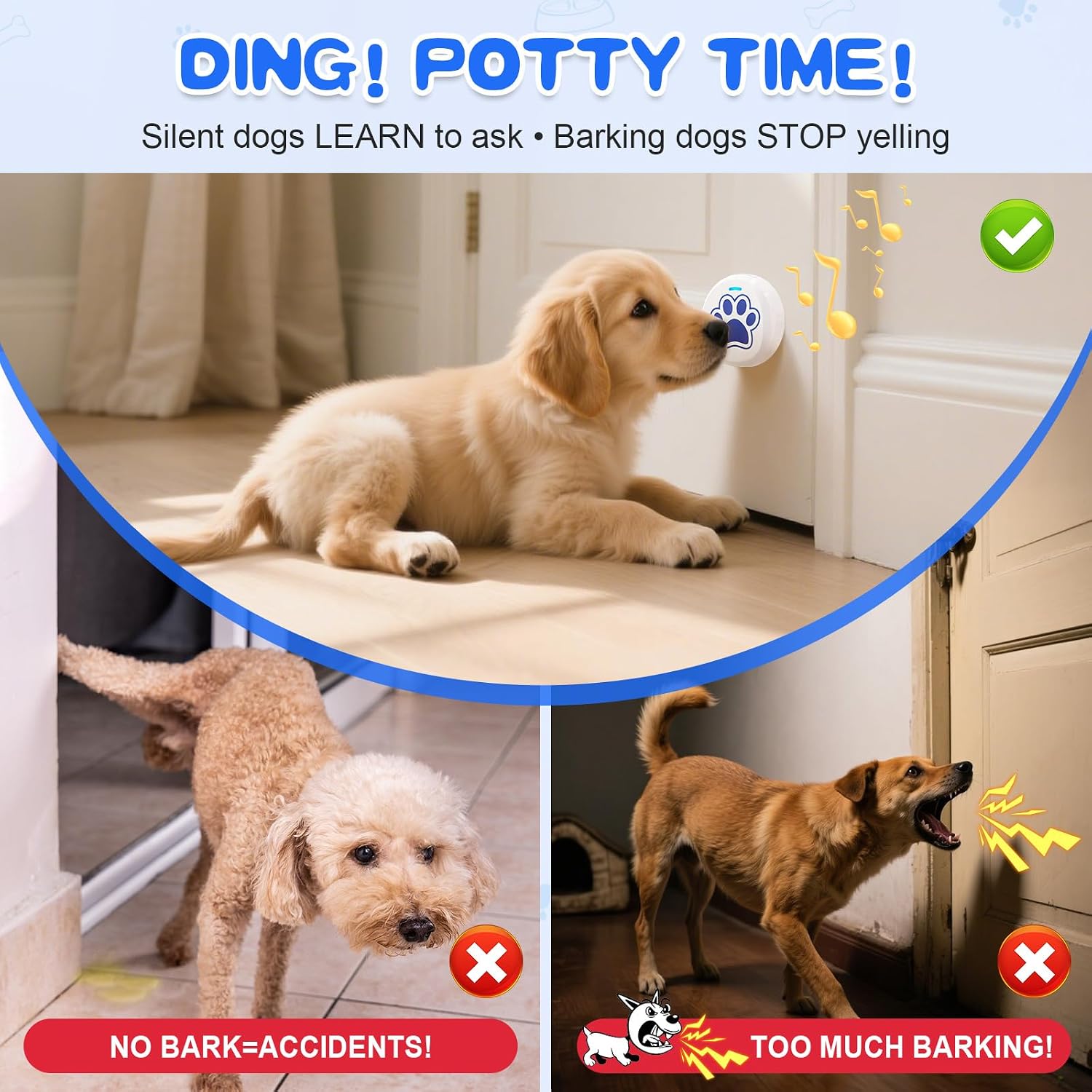 Detalle 2 de ChunHee Smart Dog Bells 28 Ringtones 0-115dB