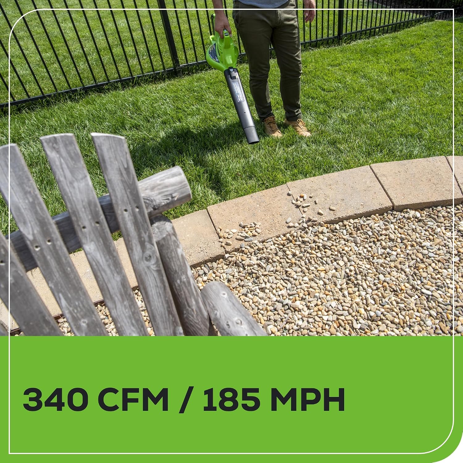 Detalle 2 de Greenworks 40V Leaf Blower and Vacuum