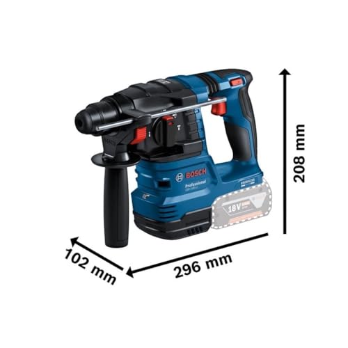 Detalle 2 de Bosch Professional 18V System GBH 18V-22 Akku-Bohrhammer inkl. GDE 18V-12, KickBack Control, Vibration Control, L-BOXX (ohne Akku/Ladegerät)