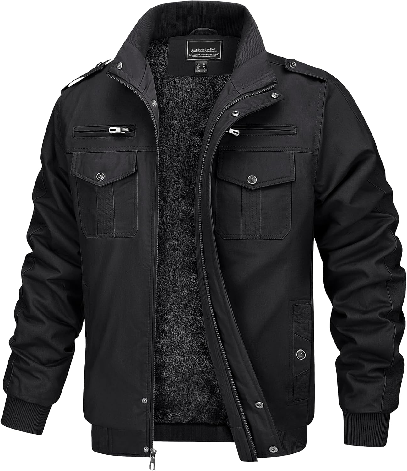 Detalle de MAGCOMSEN Winterjacke Herren Warmfleecejacke ⛑